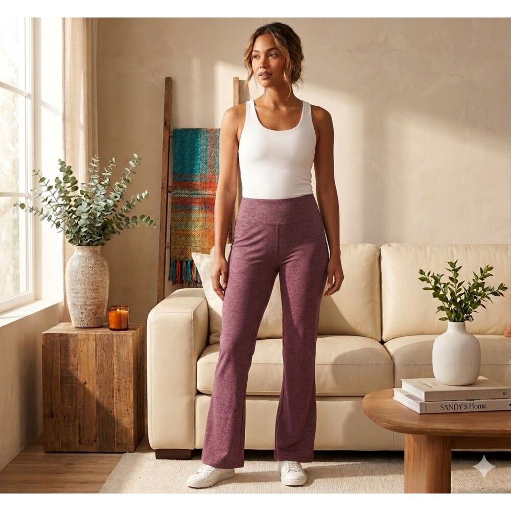 J Jill Fit Performance Pants Womens XL Mauve Pink Bootcut Yoga Athleisure